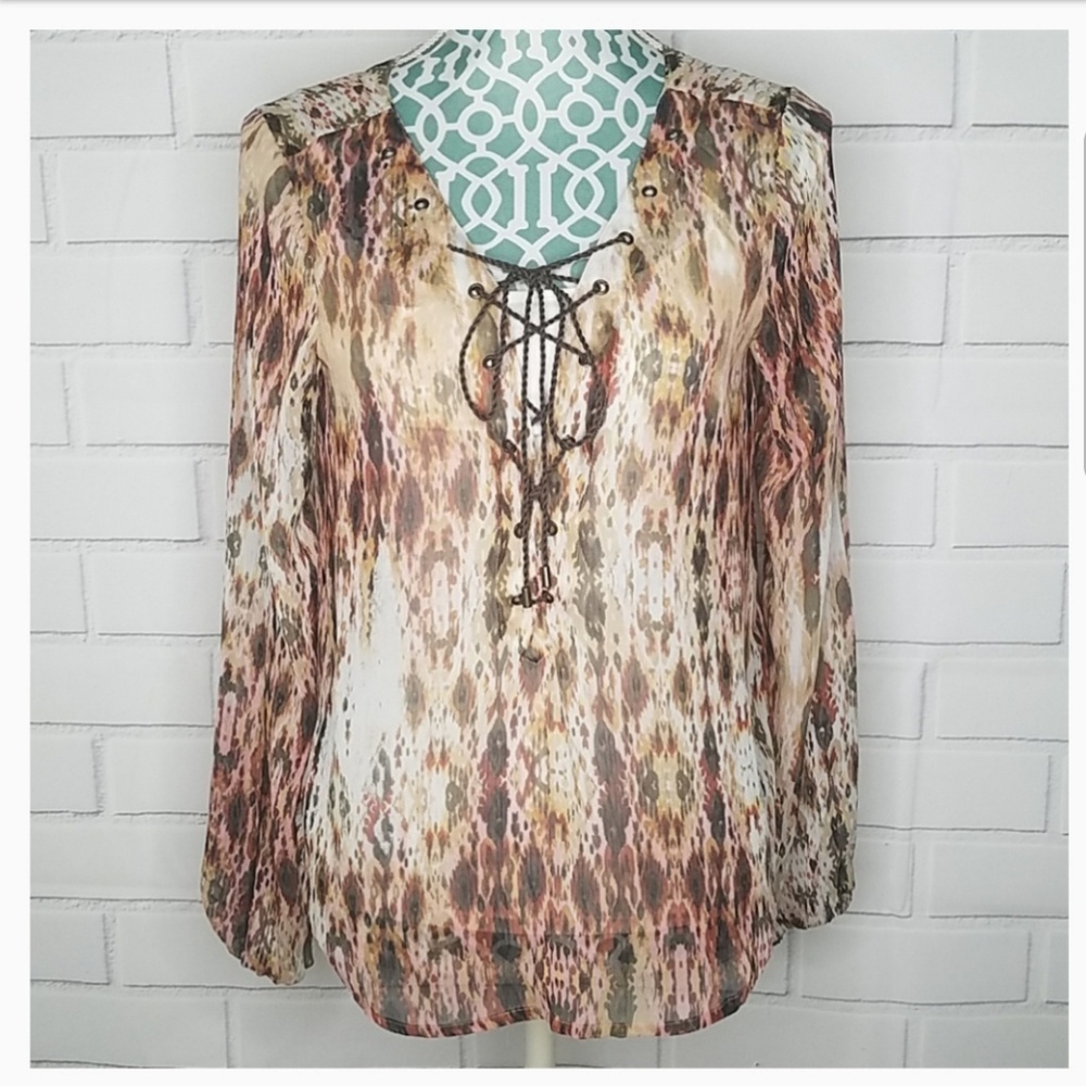 JESSICA SIMPSON | SHEER BLOUSE